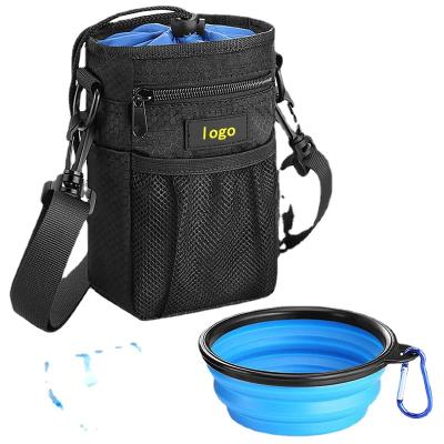 China Viable Portable Puppy Feeding Pouch Puppy Reward Size Detachable Dog Treat Walking Training Bag New for sale