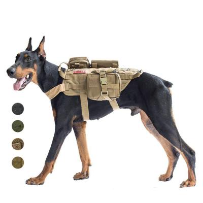 China Wholesale Viable Outdoor Cool Pet Apparel Utility Dog Harness Backpack Hunting Dog Vest Suit for sale