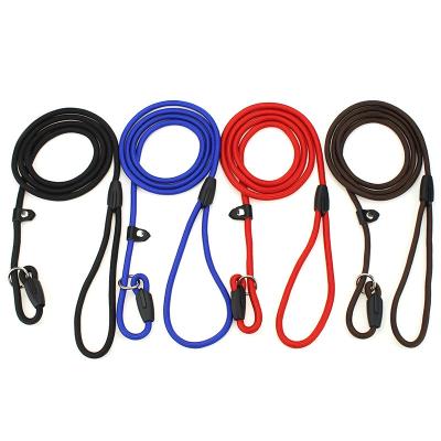 China Padded Nylon Dog Leash Pet Leash Anti-bite Dog Leash Traction Rope for sale