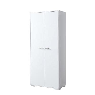 China Factory Outlet Cheapest Modern Wardrobe 2 Door Convertible Pure White Closet Small Wardrobe for sale