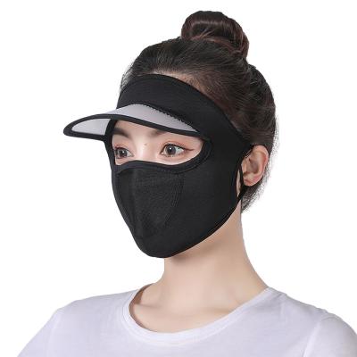 China Breathable Sun Mask Women Summer Sunscreen Foldable Sunscreen Hat Sun Protection Windproof Hats With Neck Flap for sale