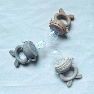 China Customization BPA Free Bunny Silicone Baby Products Vegetable and Fruit Feeder Baby Food Nipple for sale