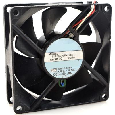 China Hotels With temperature controlled cooling fan 3110KL-04W-B66 12V 0.34A 8cm 8025 for sale