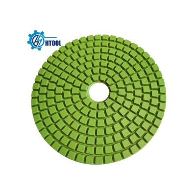 China Used For Granite 100mm Diamond Resin Dry Polishing Pad For Quart Granite Marble Stones Outdoor Abrasive Tools Grade High Polished Pads for sale