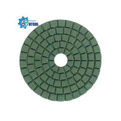 China Used for Granite 125mm Diamond Resin Polishing Pad for Quart Granite Marble Stones Surface Abrasive Tools for sale