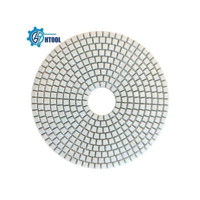 China Used For Granite 150mm Resin Diamond Wet Dry Granite Marble Stone Polishing Pads For Hand Grinder Abrasive Tool for sale