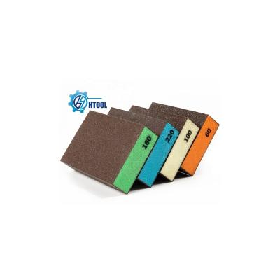 China Widely used in variety irregular and complex surface grinding. Wholesale Aluminum Oxide Sponge Block Sandpaper Sandpaper Abrasive Tool Sand Sanding Block for sale