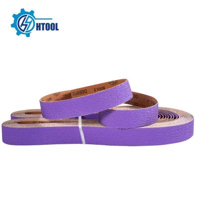 China Factory Manufacture 1220x50mm~2540x50mm Aluminum Oxide Abrasive Tool Sanding Belts For Wood Industry Grinder for sale