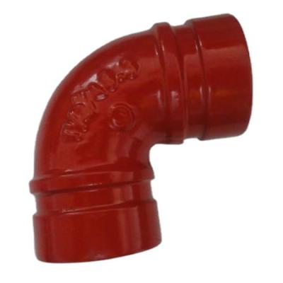 China Grooved Elbow Grooved Fittings Grooved Couplings For Automatic Sprinkler System 2' - 12' for sale