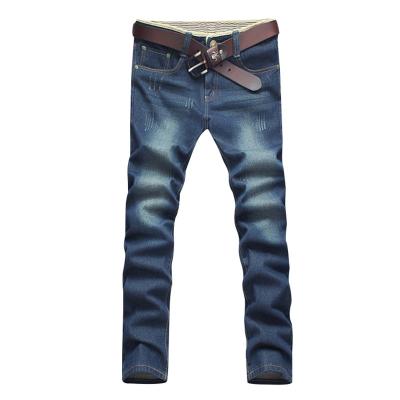 China Middle Waist Mens Slim Straight Jeans , Mens Casual Stretch Skinny Jeans for sale