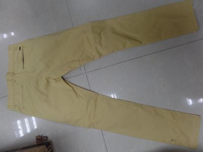 China Khaki Colored Boys Slim Fit Twill Pants With Two Back Pockets Low Shrikage for sale