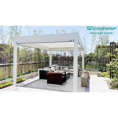 China Luxury Waterproof Aluminum Pergola Gazebo Roof Bioclimatica Outdoor Canopies Pergolas for sale