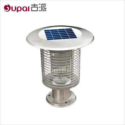 China Aluminum Solar Powered Mosquito Killer Mosquito Zapper Lamp Effective LED Insect Fly Fly Moth Repellent Trap Mosquito Killer Lamp For Outdoor Use for sale