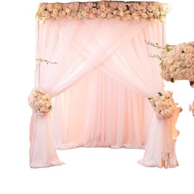 China Customized Hot Sale Home Shade Color Tulle Half Roll (40%-70%) Blinds Thin Home Decoration Wedding Party Decoration Silk Party Supplies for sale