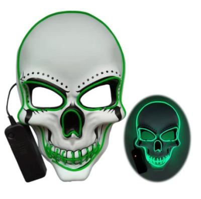 China Weliftrich-2021 Party Facemask Halloween Mask Porcelain Led Bleed Masks Election Mascara Costume DJ Party Light Up Scary Glow In The Dark Color Masks for sale