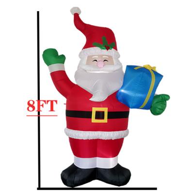 China Beauty Decoration Santa Claus High Quality Smiling Socket 6ft Presents Indoor Outdoor Decorations Party Festive Holiday Supplies and Party Supplies for sale