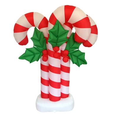 China 8ft Outdoor Christmas Tall Treat Decoration with Built-in Lawn Indoor Outdoor Porch Garden Christmas Festive Lights LED Party Decor for sale