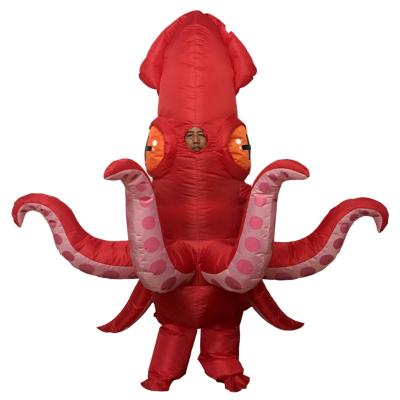 China Modern Popular Hot Selling Unisex Adults Party Funny Octopus Doll Modeling Outdoor Party Cosplay Inflatable Costumes For Adults for sale