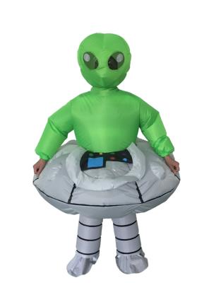 China Modern Popular Hot Selling Unisex Adults Party Funny Dress Inflatable Alien UFO PVC Costume For Adults for sale