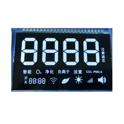 China Oem Odm Pin Connector Programmable VA LCD Display 6 O'Clock Monochrome Te koop