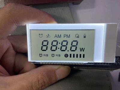 China Tn 7 Segment LCD Display 12 O Clock Positive Monochrome Transimissive Lcd Module Transparent Character For Clock for sale