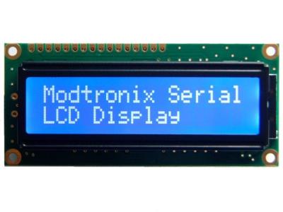 China De blauwe Negatieve Module van 16x2 Lcd, Witte LEIDEN Lcd Karaktervertoning Brede het Bekijken Hoek Te koop