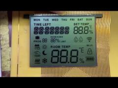 OEM FSTN LCD Display Positive Mode Monochrome Graphic 12 O‘clock Viewing Angle For Thermostat