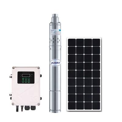 China Long Life 3inch DC Screw Solar Borehole Deep Well Water Pump With 150 Meters for sale