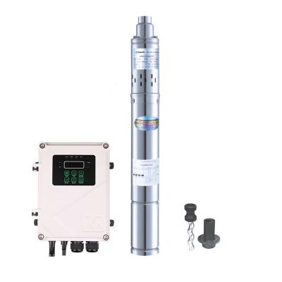 China High Flow 3 Inch DC 48V 500W Deep Well Well Solar Borehole Submersible Pump for sale