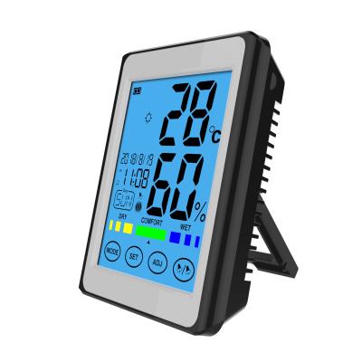 China Temperature/Humidity/Max & MINUTE/C& F/CH-913 Calendar Alarm Clock Thermometer Hygrometer Weather Station Humidity Meter for Greenhouse Thermometer Hygrometer for sale