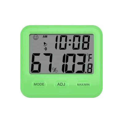 China CH-916 Record Digital Thermometer Hygro-Thermometer with Alarm Thermometer Calendar Digital Wall Clock for sale