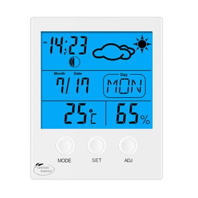 China Ch-904 Digital Large LCD Display Hygrometer Indoor Thermometer Humidity Monitor With Temperature Humidity Measurement for sale