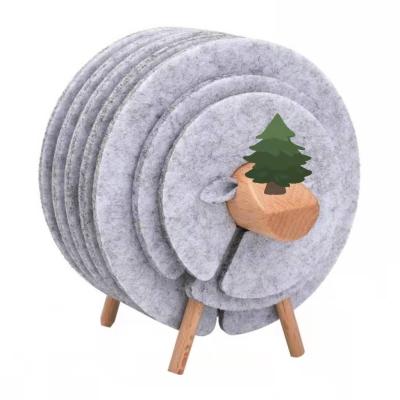 China Decortive Cute Absorbent Non Slip Single Item For Home Decor Coasters Table Decoration for sale