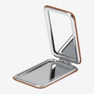 China Mini Folding Flip Small Mirror Double Sided Wholesale Portable Fancy Makeup Mirror for sale