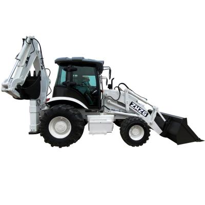 China Construction Material Shops Brand New 2021 ZWZG Loader Backhoe Load 2.5ton Chinese Bucket 0.3 CBM Machinery Mini Backhoe Loader For Sale for sale