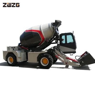 China mini hytec hy-400 self loading mobile cement truck concrete mixer 1500L for sale