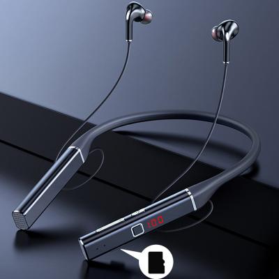 China Low Delay Wireless S720 BT Headsets 5.0 Stereo Neckband Earphones TWS Headset Sports Waterproof Neckband Headset With LED Display USB for sale