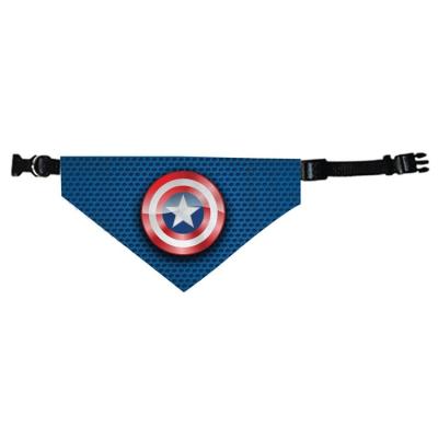 China Wholesale Custom Viable Luxury Design Dog Bandana Scarf Super Hero Dog Bandana for sale