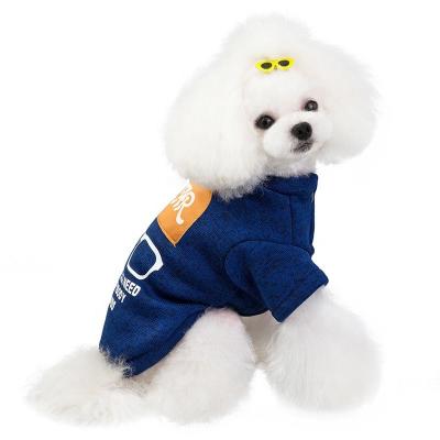 China New Style Pet Apparels Puppy Apparel Sustainable Warm Polyester Fitted Sleeve Sweatshirt for sale