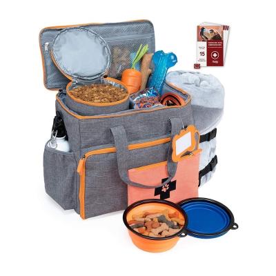 China Sustainable Travel New Products Dog Tote Organizer With Pockets Pet Travel Pet Bag Package for sale