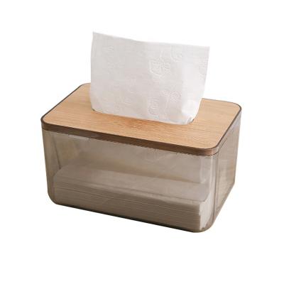 China Japanese style minimalist concise plastic tissue box for tissue for sale