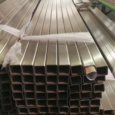 China ASTM Welded Stainless Steel Pipe Square Rectangular Shaped 304 304L Customized Size for sale