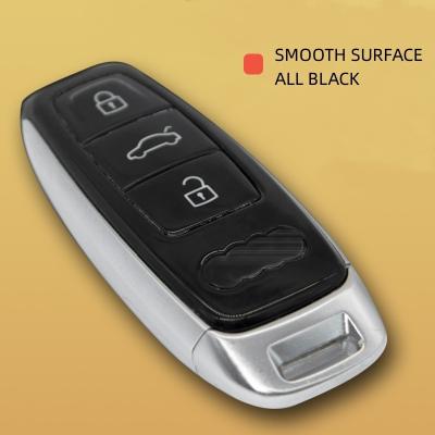 China Vehicle Key With 3 Buttons For A-u-d-i Smart Remote Key 2019 With Smooth Surface 0021 All Black for sale