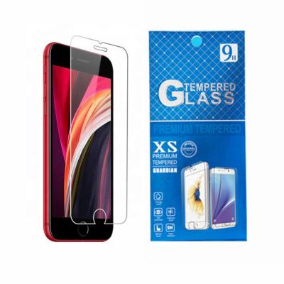 China 2.5D 0.3MM Anti-scratch 9H Mobile Screen Protector For Iphone SE 2020 Tempered Glass for sale