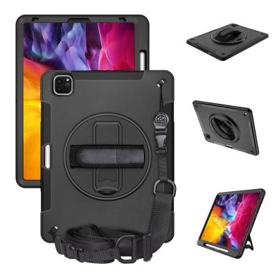 China Shoulder Strap Shockproof Rugged Rugged PC Tpu Hybrid Cover For Ipad 2020 Case, For Ipad pro 11 2020 case cover for sale