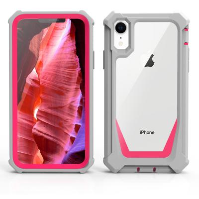 China Shockproof 3 In 1 Transparent Four Corners Airbag Bumper Case For Iphone XR Shockproof Case for sale