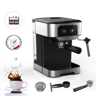 China Coffee Maker Machine 2021 Multifunctional Home Electric 15 Bar Pressure Pump Coffee Espresso Maker for Espresso, Cappuccino, Latte, Machiato for sale