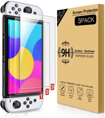 China 2021 New Fashion High Definition Screen Protector For Nintendo Switch OLED 2.5D Tempered Glass Film for sale