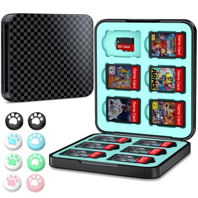 China Storage 12 playing cards & Micro Portable 12 SD Card Game Holder Game Card Holder Soft Rubber Liner For Switch Accessories for sale