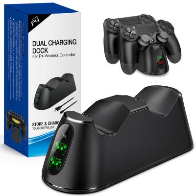 China For ps4 Controller Charger For PS4 Charger Dock Station Dual USB Fast Charging Stand With Status Display For Playstation 4/PS4 Slim/PS4 pro for sale